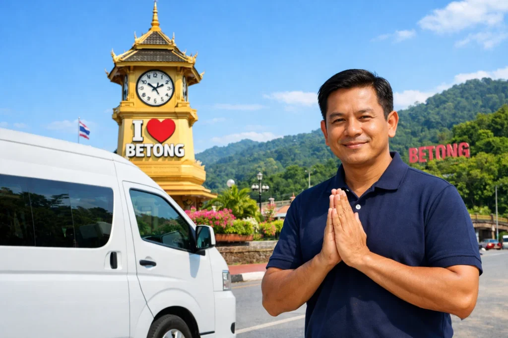 คนขับรถตู้ชำนาญทาง บริการ เช่ารถตู้หาดใหญ่ ไปเบตง ปลอดภัย 100%