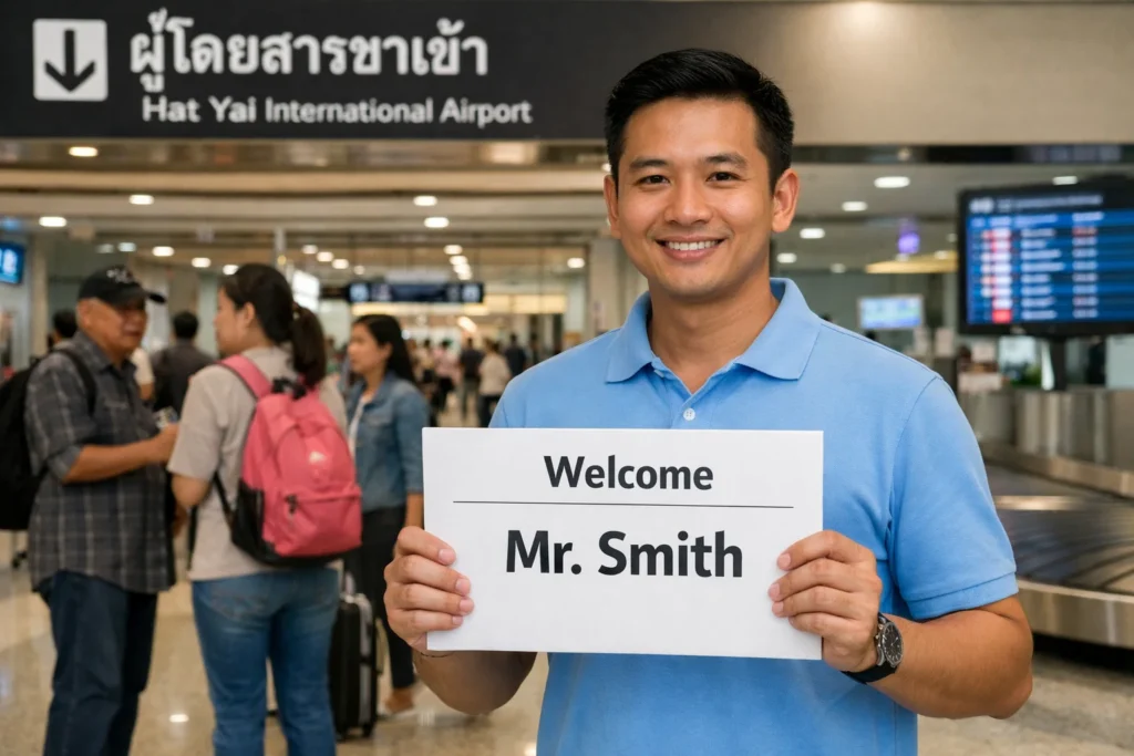 พนักงานขับรถตู้รับส่งสนามบินหาดใหญ่ เช่ารถตู้หาดใหญ่ สุภาพตรงเวลา